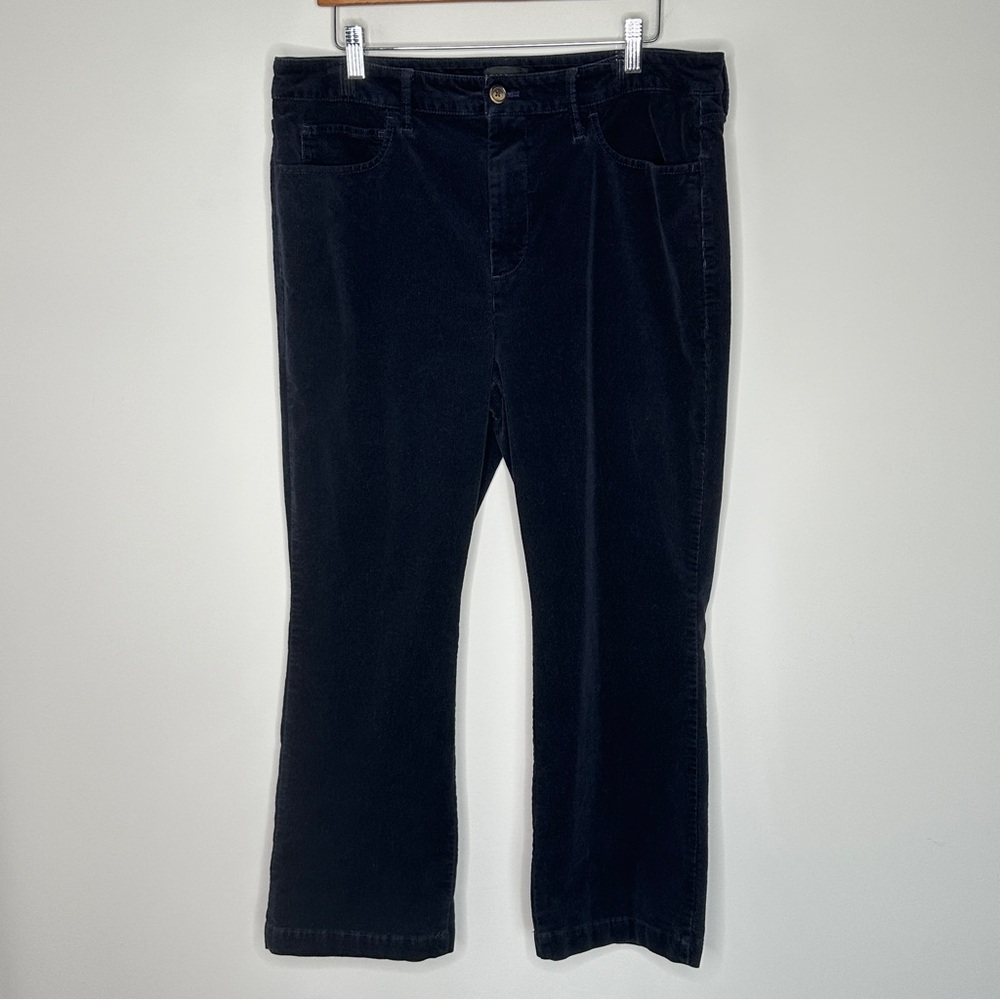 Talbots Navy Corduroy Straight Leg Pants Size 12  Straight Short‎ 25’ Inseam